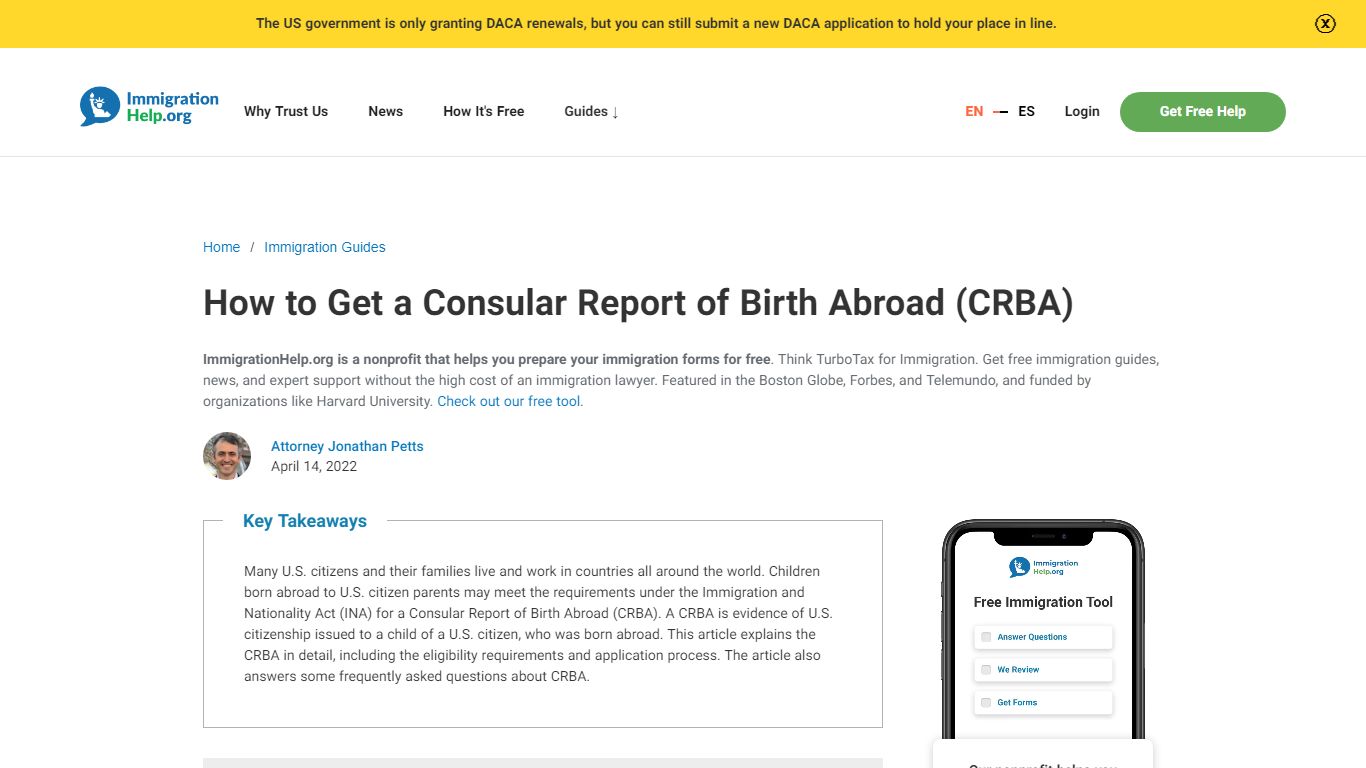 How to Get a Consular Report of Birth Abroad (CRBA)