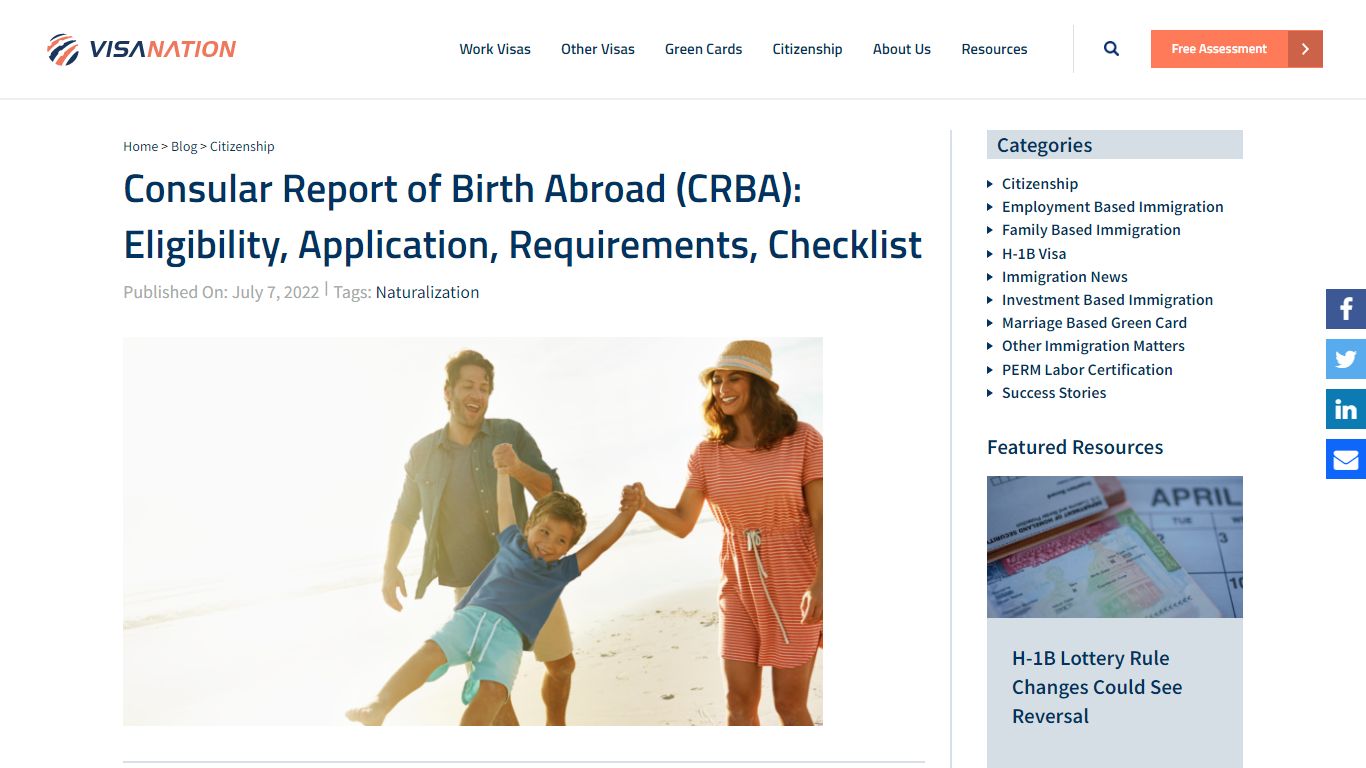 Getting a Consular Report of Birth Abroad (CRBA) in 2022 - VisaNation